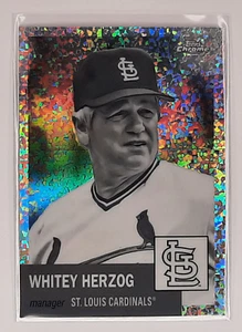 Whitey Herzog 2022 Topps Mini Diamante Cromato Platino Bianco e Nero #338 - Foto 1 di 3