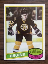 1980-81 TOPPS RAY BOURQUE ROOKIE CARD # 140. NICE!!  BRUINS!!