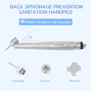 NSK Estilo LED Dental 45° Grados Quirúrgico Alta Velocidad Pieza de Mano Pulsador 4 H - Imagen 1 de 21