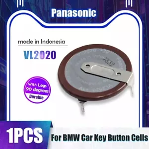 Batterie Clé BMW Panasonic E90 E92 E60 X3 X5 Pile Accu Télécommande VL2020 90° - Picture 1 of 7
