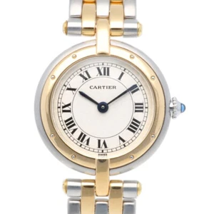 CARTIER PANTHERE Round SM Watches 1057920 Stainless Steel K18 yellow gold used - Picture 1 of 9