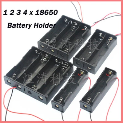 18650 Battery Holder Box Case 1 2 3 4 Cell Position Wired Box - High Quality - Image 1 of 4