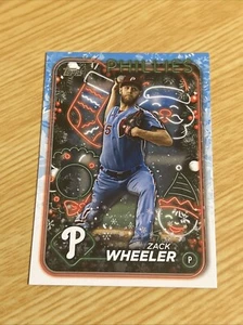 Tarjeta de béisbol 2024 Topps Holiday #H6 Zack Wheeler Philadelphia Phillies - Imagen 1 de 2