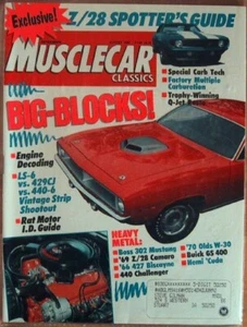 MUSCLECAR CLASSICS 1990 AUG - YENKO, SHOOTOUT, GT350H - Imagen 1 de 1