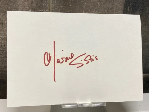 Star Trek TNG Marina Sirtis Counselor Deanna Troi Orig Signed Autograph Card Cover