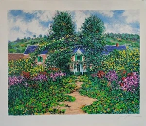 JAMES SCOPPETTONE Limited edition Serigraph "Maison A Giverny" SIGNED /NUMBERED - Picture 1 of 7