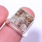 Gift For Her 925 Sterling Silver Natural Golden Sunstone Jewelry Ring Size 9