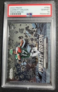 2022 NFL Prizm Garrett Wilson Prizm Break RC PSA 10 - Bild 1 von 2