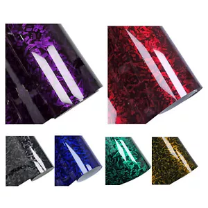 PET Forged Carbon Fiber Gloss Car Vinyl Wrap Decal Sticker Film Car Window Tint - Photo 1/24