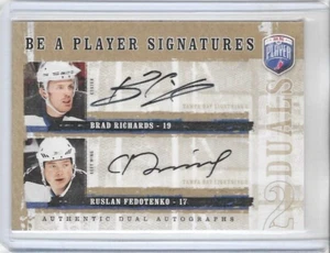 BRAD RICHARDS FEDOTENKO TAMPA BAY LIGHTNING 2006-07 BAP SIGNATURES DUALS #D-RF - Picture 1 of 1