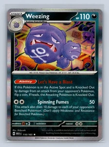 Weezing Reverse Holo #110/165 SV: Scarlet & Violet 151 Pokemon TCG LP - Picture 1 of 2