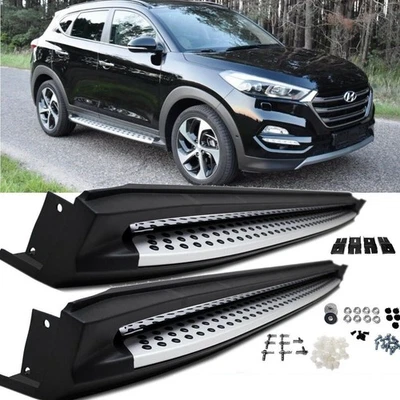 DM AUTOTEILE GMBH Juego de estribos de aluminio para Hyundai Tucson TLE + kit de montaje a partir de 2015-2020