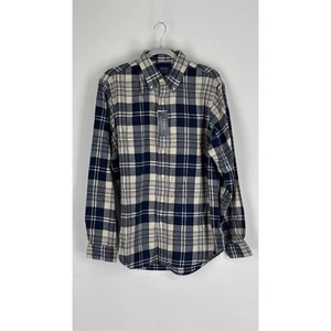 Polo Ralph Lauren kariertes Flanell Button Down Hemd Herren Größe Large neu blau - Bild 1 von 7