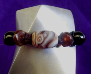 Brown Agate Adjustable Hemp Bracelet Anklet Jewelry Onyx Tigers Eye Pearl Beads - Picture 1 of 7