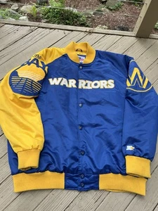 Golden State Warriors Starter Jacket NBA 3xl Ty Mopkins cappotto esclusivo playoffs - Foto 1 di 23