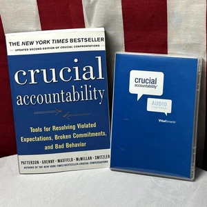 CRUCIAL ACCOUNTABILITY Patterson leadership book & audio CD VitalSmarts training - Picture 1 of 2