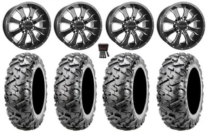Raceline Mamba 12" Wheels Black 27" BigHorn 2.0 Tires RZR XP 1000 / PRO XP - Picture 1 of 5