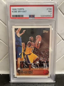 1996-97 Topps Kobe Bryant #138 PSA 7 Lakers - Picture 1 of 2
