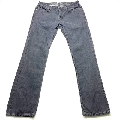 Pantalones de mezclilla ajustados Vans Off The Wall para hombre 32x32 gris algodón tiro bajo logotipo cremallera mosca Foto 1 de 4