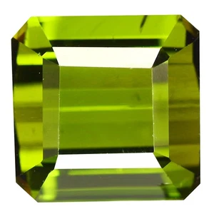 4.76 Ct Wonderful Octagan 8.8 x 8.7 MM Green Mozambique Natural Blue Tourmaline - Picture 1 of 5