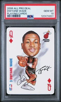2006 ALL PRO DEAL PLAYING CARDS DWYANE WADE PSA 10 - Image 1 of 2