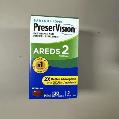 Cápsulas blandas Bausch + Lomb PreserVision AREDS 2 Formula 130 EXP 01/2027 Foto 1 de 3