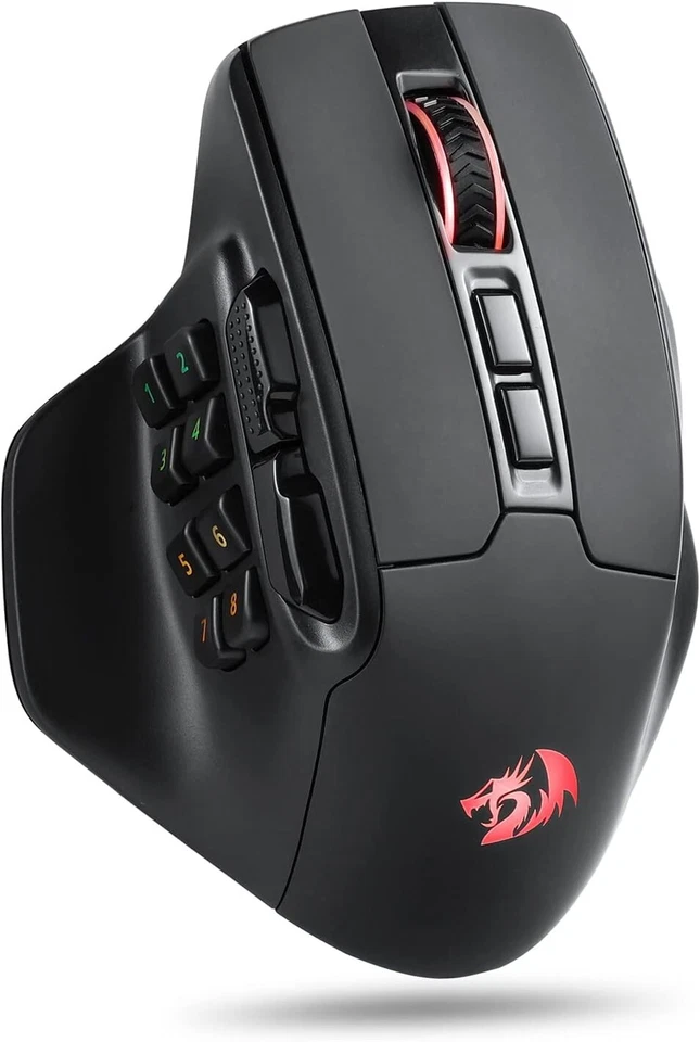 M811 PRO Wireless MMO Gaming Mouse, 15 Programmable Buttons RGB Gamer Mouse w.. - Image 1 of 4
