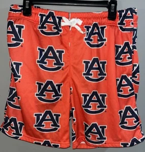 Auburn Tigers Logo Print All Over Drawstring Athletic Shorts With Pockets Men XL - Picture 1 of 5