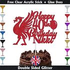 Liver Bird Cake Topper Personalized Birthday Liver Pool Glitter Decor unofficial