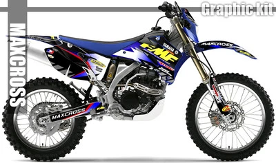 KIT GRÁFICO MAXCROSS YAMAHA WR250F WR450F YZ250F YZ450F 2006 2007 2008 2009 FM1 - Imagem 1 de 4