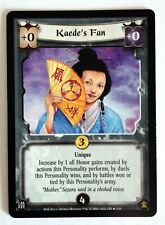 Kaede's Fan L5R Legend of the Five Rings CCG Winds of Change WoC