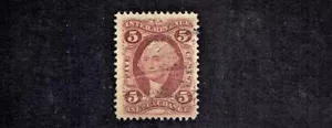 1862-71 Revenue First Issue Washington 5c Inland Exch Sc#R27c Light Cancel ^ - Picture 1 of 1