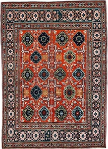 Superb Antique Hand-knotted Exquisite Rug 3’ 1” x 4’ 6” (INV896) 3x5 - Picture 1 of 9