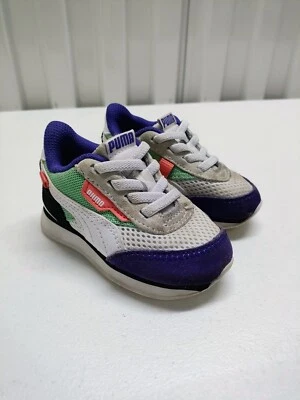 Tênis infantil bonito roxo PUMA bebê menina Future Rider tamanho 5c - Imagem 1 de 4