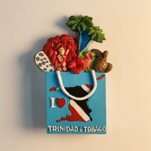 Trinidad and Tobago Fridge Magnet Refrigerator Sticker Home Decor Resin Souvenir - Picture 1 of 4