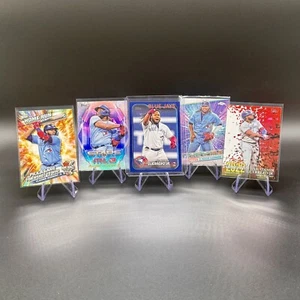Lote de 5 tarjetas Vladimir Guerrero Jr 2023-2024 Topps azul real, HRC, CSMLB y más - Imagen 1 de 11