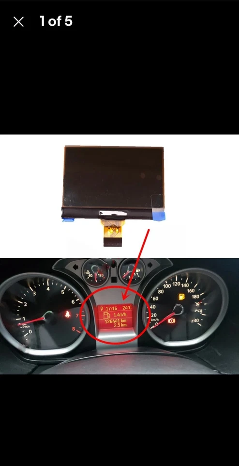Tela LCD para painel de instrumentos Ford Focus C-Max Galaxy Kuga - Imagem 1 de 1