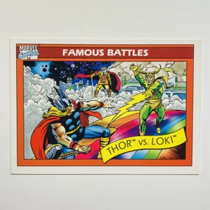 1990 Marvel Universe Series 1 Thor Vs. Loki #122 Excellent Condition Card - Picture 1 of 1