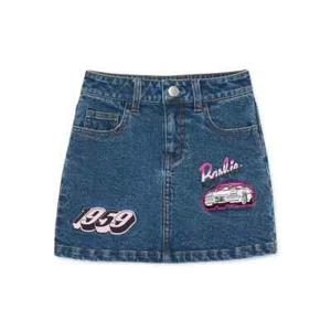 BARBIE - SIZE: 18 - Girl's Dark Wash Stretch Denim Skirt - NEW - Picture 1 of 3