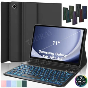 Backlit Keyboard Mouse Case For Samsung Galaxy Tab A8 A9 Plus S9 FE S7 S8 Tablet - Picture 1 of 46