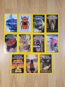 National Geographic Magazine 2001 Missing October Lot of 11 No Maps  - Picture 1 of 5