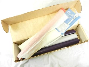 Juego de velas de adviento de colección ROOT 1989 17" pilares superficie lisa iglesia tamaño OB T81 - Imagen 1 de 7