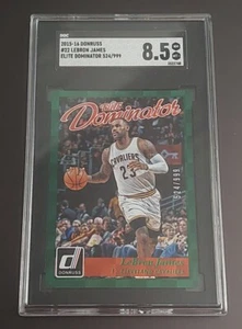 2015-16 Donruss Elite Dominator #22 LeBron James #d 525/999 - SGC 8.5 NM-MT+ - Picture 1 of 2