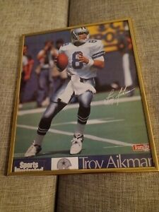 Vintage Framed 1990s Troy Aikman Dallas Cowboys Sports Illustrated - 16x20. Rare