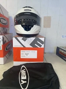 Casco integral modular para motocicleta YEMA YM-926 Shoei pegatina talla X grande - Imagen 1 de 3