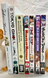 EUC Anime Books Lot Of 7 Mixed Titles Manga Books Adult Content 1 First Edition - Picture 1 of 18