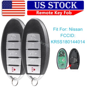 2 For 2015 - 2018 Nissan Murano Keyless Entry Remote Car Key Fob KR5S180144014 - Picture 1 of 9