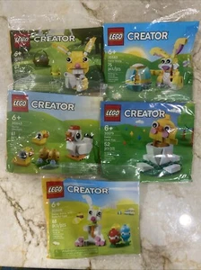 Lego Easter Polybags - 5 Sets - Chicks Bunny Egg - Good Variety For Basket - Picture 1 of 15