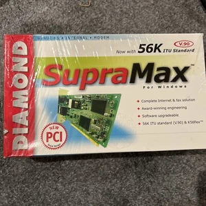 Diamond SupraMax Windows & MAC internes Modem mit Box & Handbuch 56K V90 - Bild 1 von 10