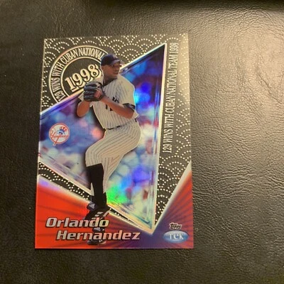 C37d 1999 Topps Tek #40a  Orlando Hernandez New York Yankees￼￼ ￼￼￼,￼pattern￼ 24 - Image 1 of 2